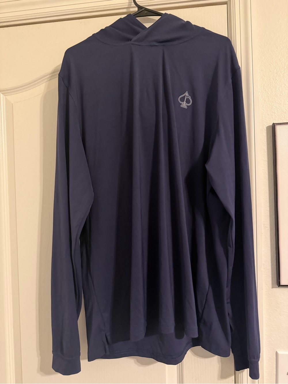 Pins and Aces Navy Performance Hoodie
